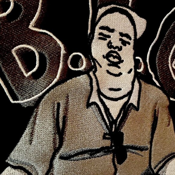 Y7 Studio Flowtorious B.I.G. Biggie-Yogi Black White Front Zip Bomber Jacket-M - Picture 4 of 13